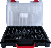 Jeu de forets hélicoïdaux, DIN 338, HSS laminé, 170 pcs., FORMAT