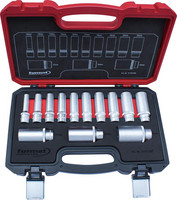 Jeu de douilles à choc 6 pans 1/2", 13 pièces