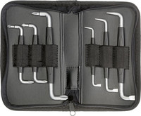 Jeu de clés mâles coudées plates et cruciformes