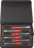 Jeu de tournevis à douilles six pans, dans un sac