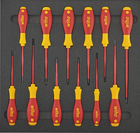 Module d'outillage Tournevis VDE slim, 12 pièces, module 2/3