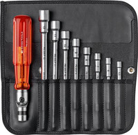 Jeu de lames interchangeables avec manche en plastique avec fonction de levier, n° PB 226