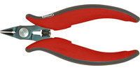 Pince coupante diagonale pour l'électronique, à petite facette, mini-tête pointue, pointes coudées à 27°