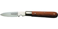Couteau d’électricien, 1 pièce, manche en bois, pliant