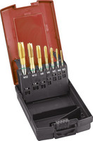 Jeu de tarauds machine pour trous débouchants, UNI, HSS-E, TiN