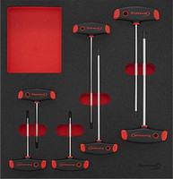 Module d'outillage Tournevis TORX® femelle, 7 pièces, module 2/3