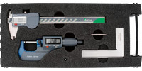 Jeu de 3 instruments de mesure à affichage digital