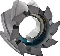 Fraise 2 tailles alésage lisse, type N, HSS Co8, TiAlN