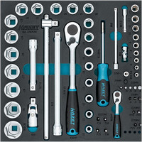 Module d'outillage Douilles 1/4&#34; et 1/2&#34;, 57 pièces, module 3/3