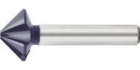 Fraise conique à chanfreiner et ébavurer 90°, à pas variable