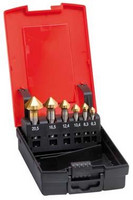 Jeu de fraises coniques 90°, HSS TiN