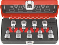 Jeu d’embouts de vissage 1/2" pour vis TORX®, 9 pièces