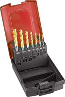 Jeu de tarauds machine pour trous borgnes, UNI, TiN, 2xd