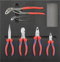 Module d'outillage Pinces, 6 pièces, module 2/3, Knipex