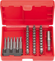 Jeu d’embouts, cruciformes PH/PZ, TORX®, 37 pièces