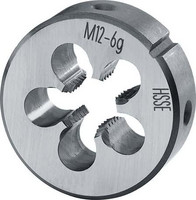 Filière métrique à pas fin, acier rapide-E