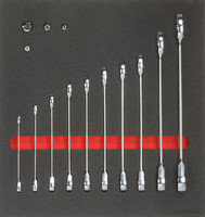 Module d'outillage Clés plates à cliquet, 14 pièces, module 2/3