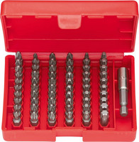 Jeu d’embouts, cruciformes PH/PZ, TORX®, 61 pièces