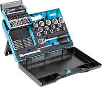 Coffret de douilles 1/4" et 1/2" PREMIUM-Edition, n° 953SC, 67 pièces