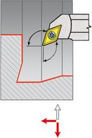 Barre d'alésage ISO, 107,5°, A..-SDQCR/L