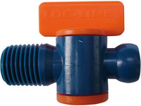 Robinet d’arrêt avec filetage mâle pour tuyau de réfrigérant lubrifiant 1/4"