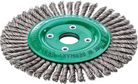 Brosse circulaire, acier inoxydable, torsadé, étroite