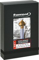 Jeu de fraises coniques 90°, emballage durable