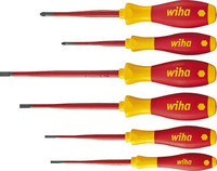 Jeu de tournevis VDE slim plats/cruciformes PZ