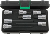 Jeu d’embouts de vissage 1/2" pour vis à denture multiple XZN, n° 3054X/54X/8 KN