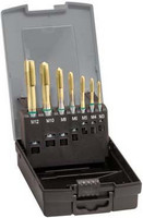 Jeu de tarauds machine pour trous débouchants, UNI, HSS-E PM, TiN