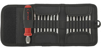 Jeu d'embouts dans trousse pliable, tenaces, 17 pièces