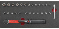 Module d'outillage Clé dynamométrique 1/4", 27 pièces, module 1/3