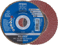 Disque à lamelles POLIFAN A SG STEELOX, Ø 115 mm, bombé