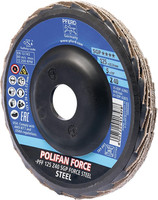 Disque à lamelles POLIFAN Z SGP FORCE STEEL, Ø 125 mm, bombé