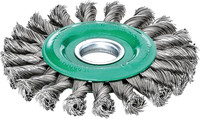 Brosse circulaire, acier inoxydable, torsadé, 0,5 mm
