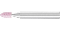 Meule sur tige corindon STEEL EDGE, forme ogive à bout pointu