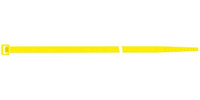 Colliers plastiques, jaune