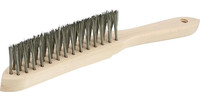 Brosse à soudures, acier inoxydable V2A, lisse
