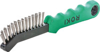 Brosse pour étriers de frein, acier inoxydable V2A, lisse