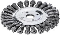 Brosse circulaire, acier, torsadé, 0,5 mm, alésage 22,23 mm
