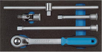 Module d'outillage Coffret d’outils d'actionnement 1/2", 5 pièces, module 1/3