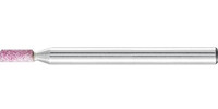 Meule sur tige corindon STEEL, forme cylindrique, queue de 3 mm