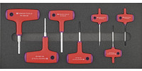 Module d'outillage Tournevis à poignée en T six pans creux 7 pièces, module 1/3