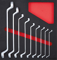 Module d'outillage 2/3 clés polygonales doubles, 9 pièces