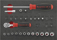 Module d'outillage Clés à douille 1/4&#34;, 30 pièces, module 2/9
