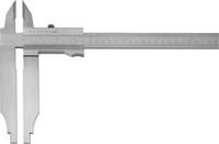 Pied à coulisse d’atelier avec becs à pointes, sans réglage fin