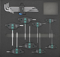 Module d'outillage Tournevis à poignée en T six pans creux 17 pièces, module 2/3