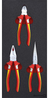 Module d'outillage Pinces VDE, 3 pièces, module 1/3