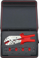 Pince à sertir avec embouts interchangeables