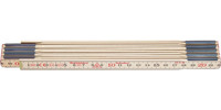 Mètre pliant en bois n° 59-2-10 (mètre suédois)